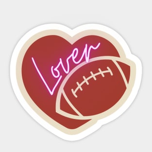 Lover Football Sticker